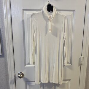 GB Girls Cream Turtleneck Dress